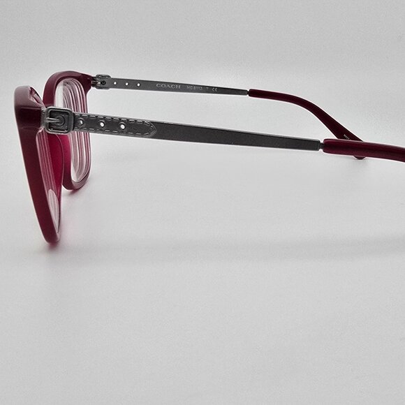 Coach HC6113 5503 Aubergine Gunmetal Cat Eye Eyeglasses Frame w/ Case 53-18-140 - Picture 4 of 16